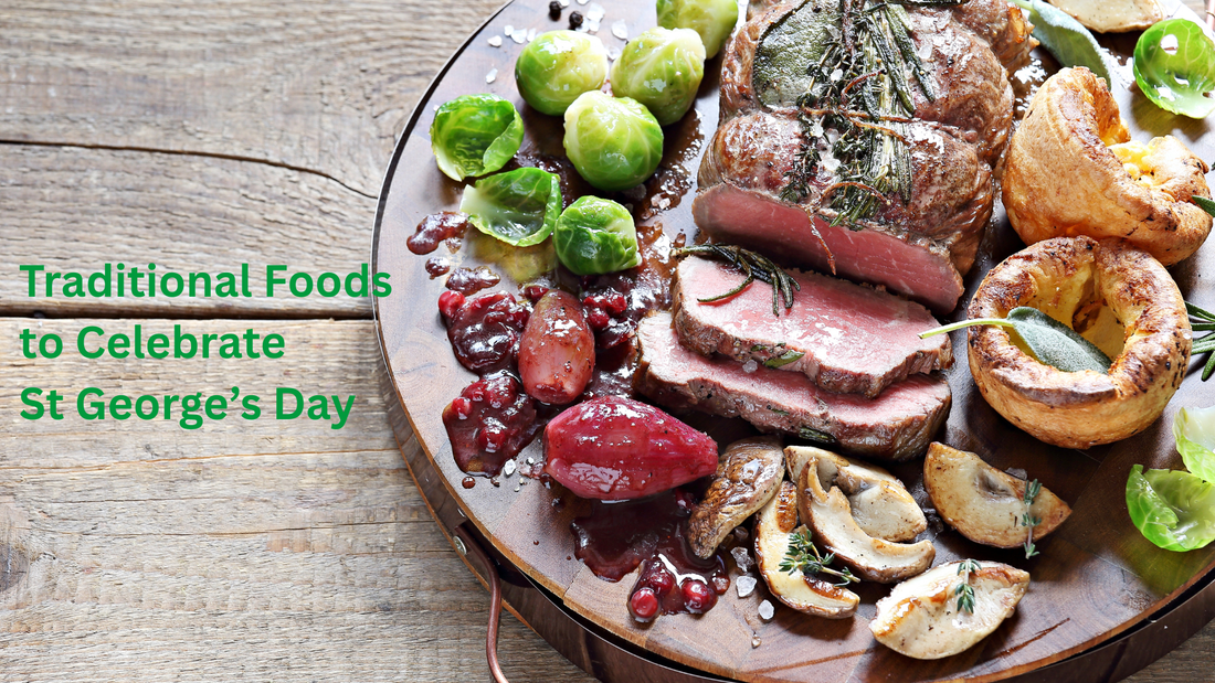 A platter of roast beef, Yorkshire Puddings, brussel sprouts and roast potatoes